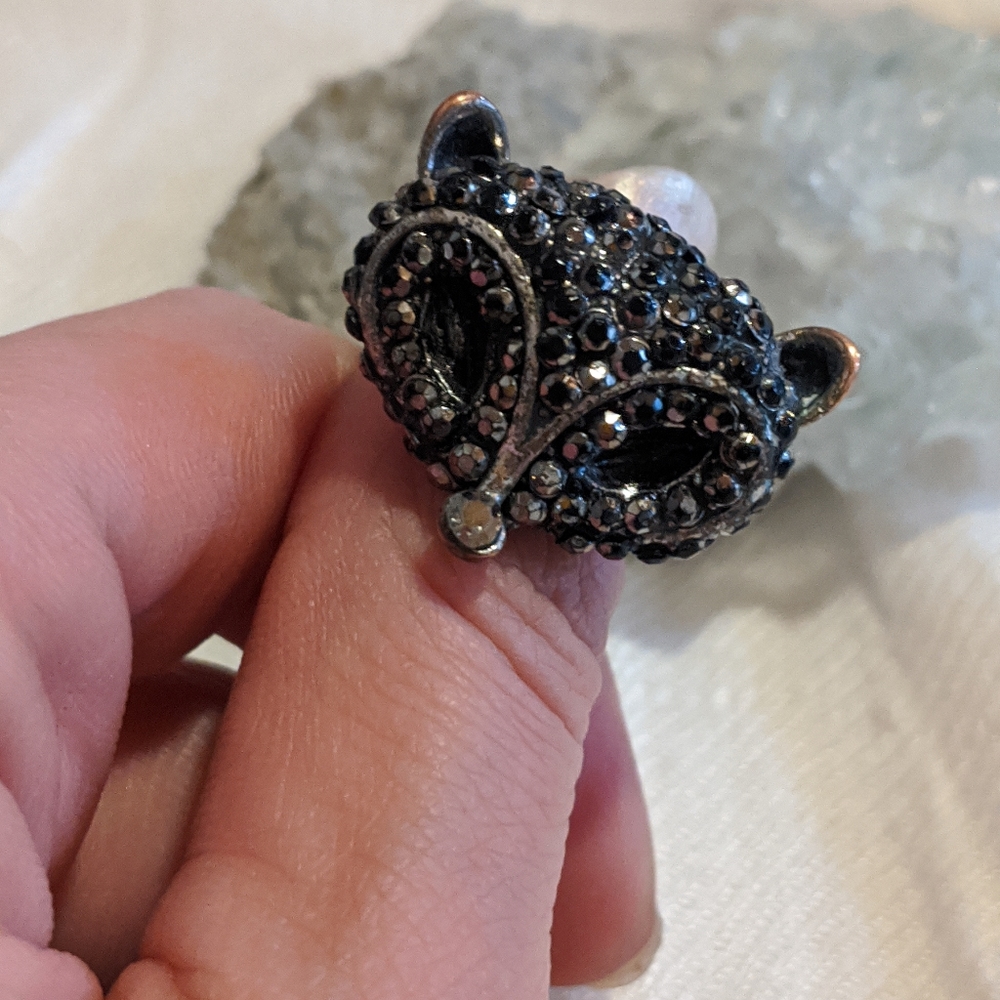 Pave Fox Cocktail Ring